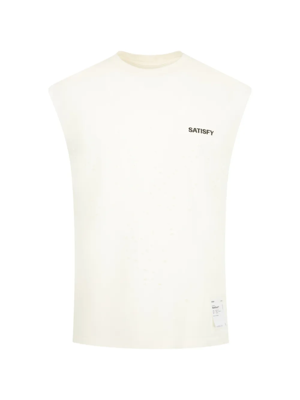 Satisfy MothTech distressed tank top - Blanc Satisfy MothTech distressed tank top - Blanc