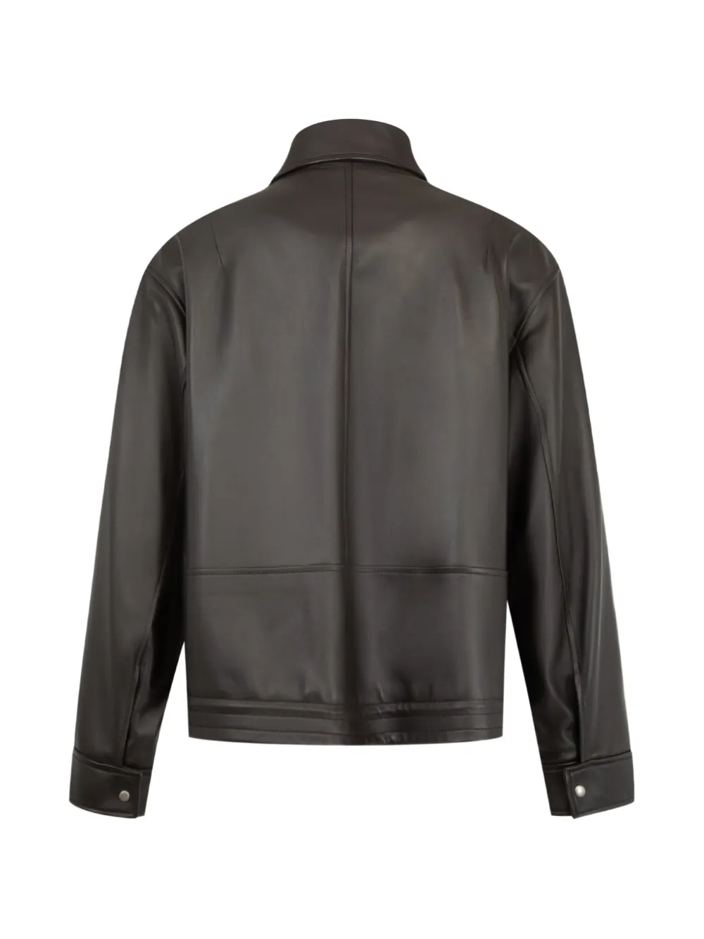 LOEWE Leren jack met trekkoord Bruin