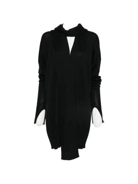 LITKOVSKA hooded scarf-detail sweater