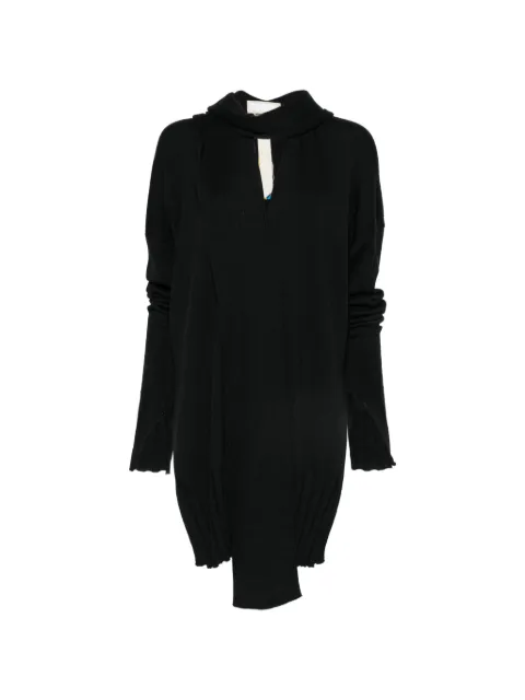 LITKOVSKA hooded scarf-detail sweater