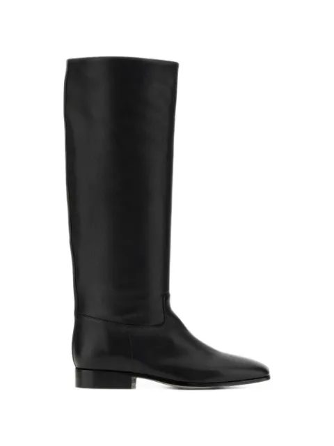 HERBERT LEVINE leather knee-high boots