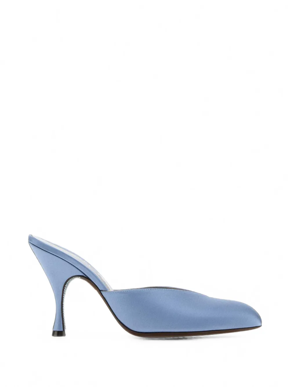 Herbert Levine Sitting Pretty Crystal-embellished Mules In Blue