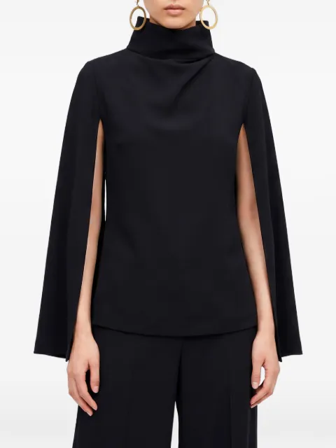 SUTTON NEW YORK split-sleeve high-neck blouse