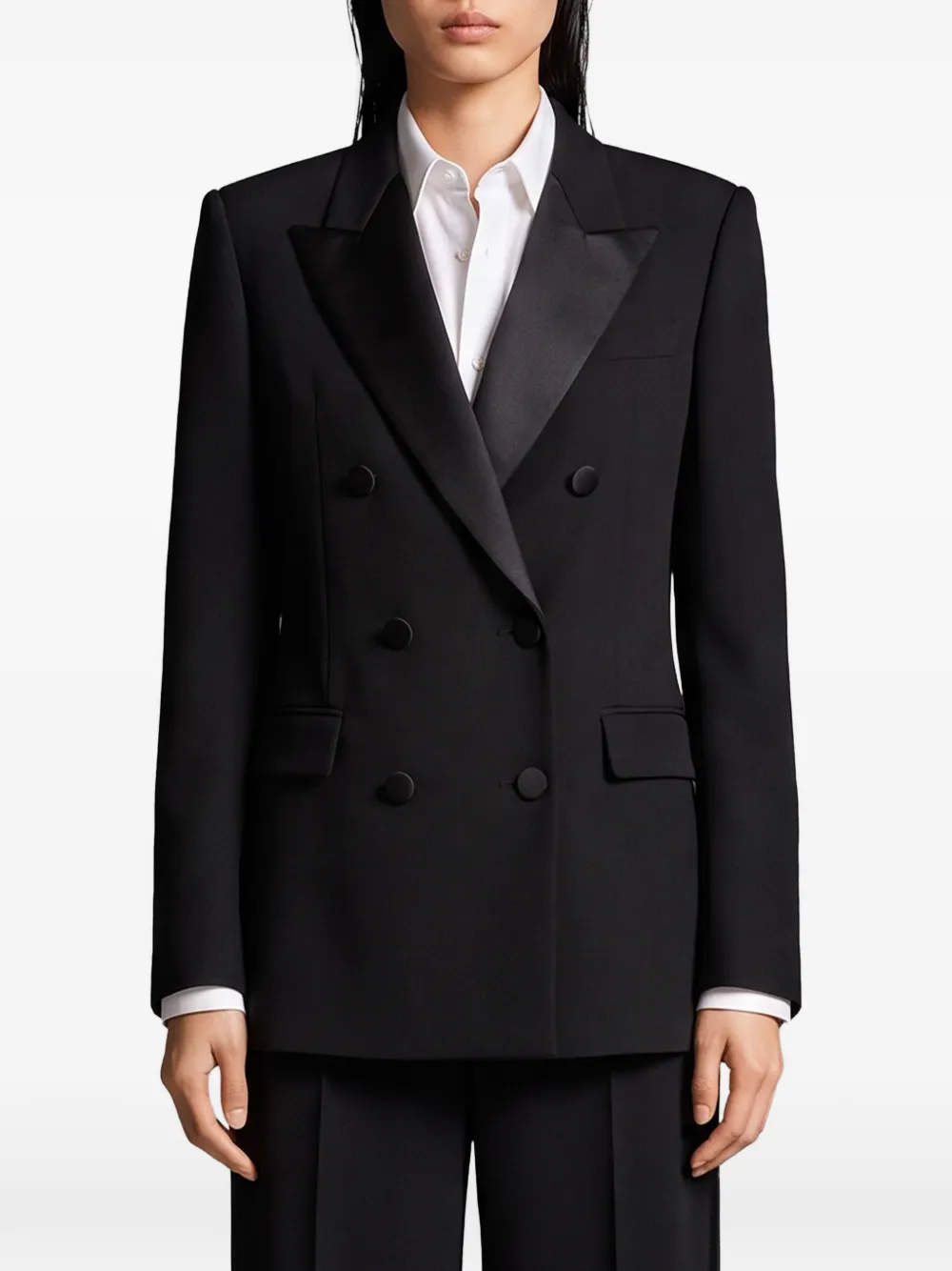 SUTTON NEW YORK double-breasted peak-lapel blazer