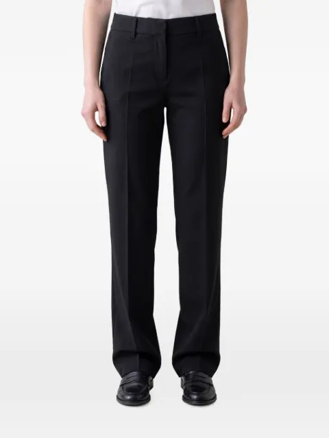 SUTTON NEW YORK pressed-crease straight-leg trousers
