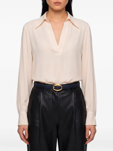 SUTTON NEW YORK V-neck georgette blouse