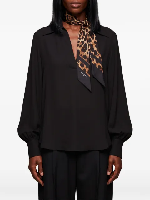 SUTTON NEW YORK V-neck long-sleeve blouse