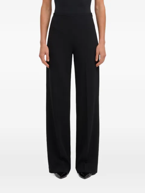 SUTTON NEW YORK satin-finish straight-leg trousers