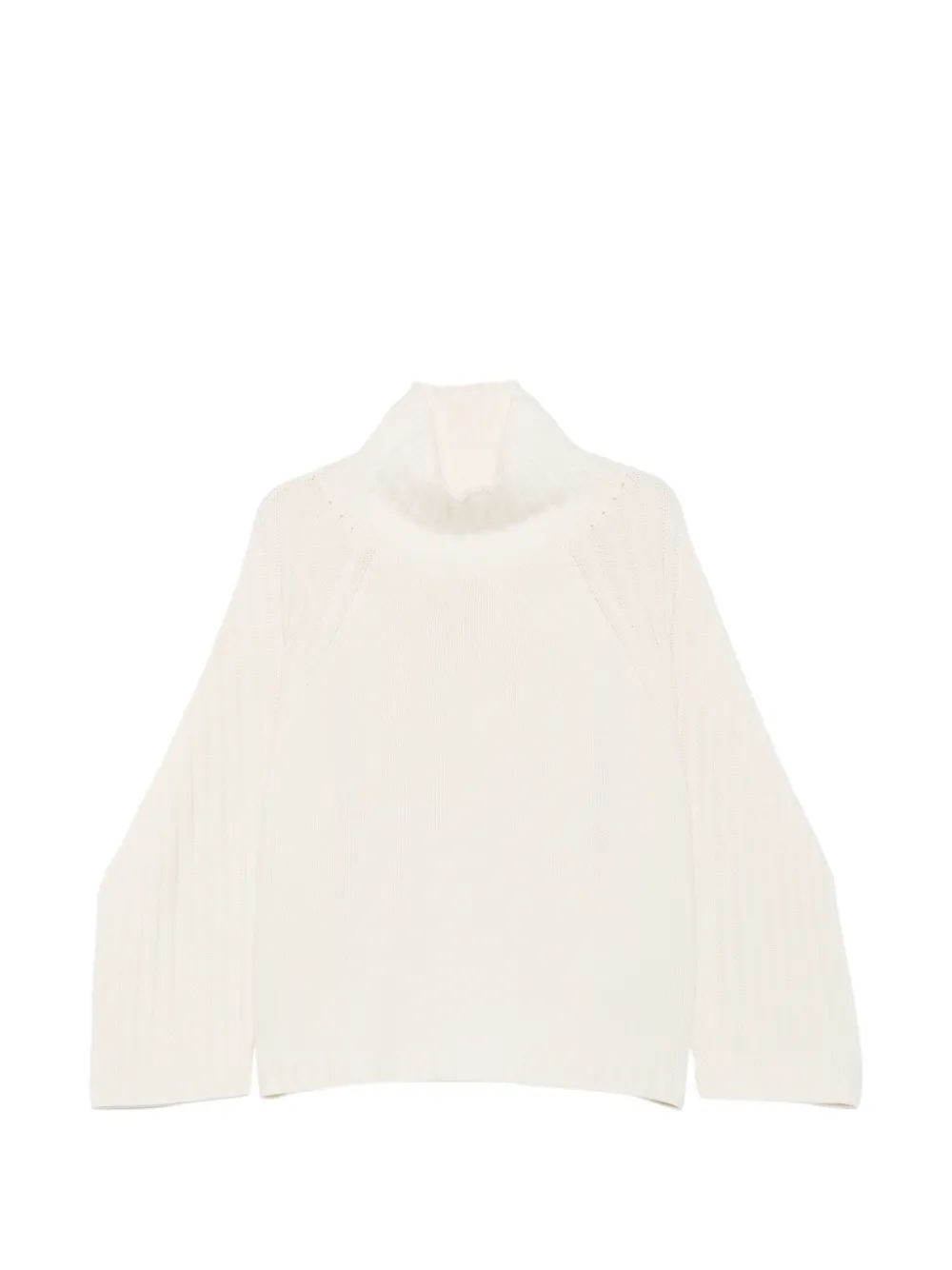 Fedeli ribbed-knit roll-neck sweater Wit