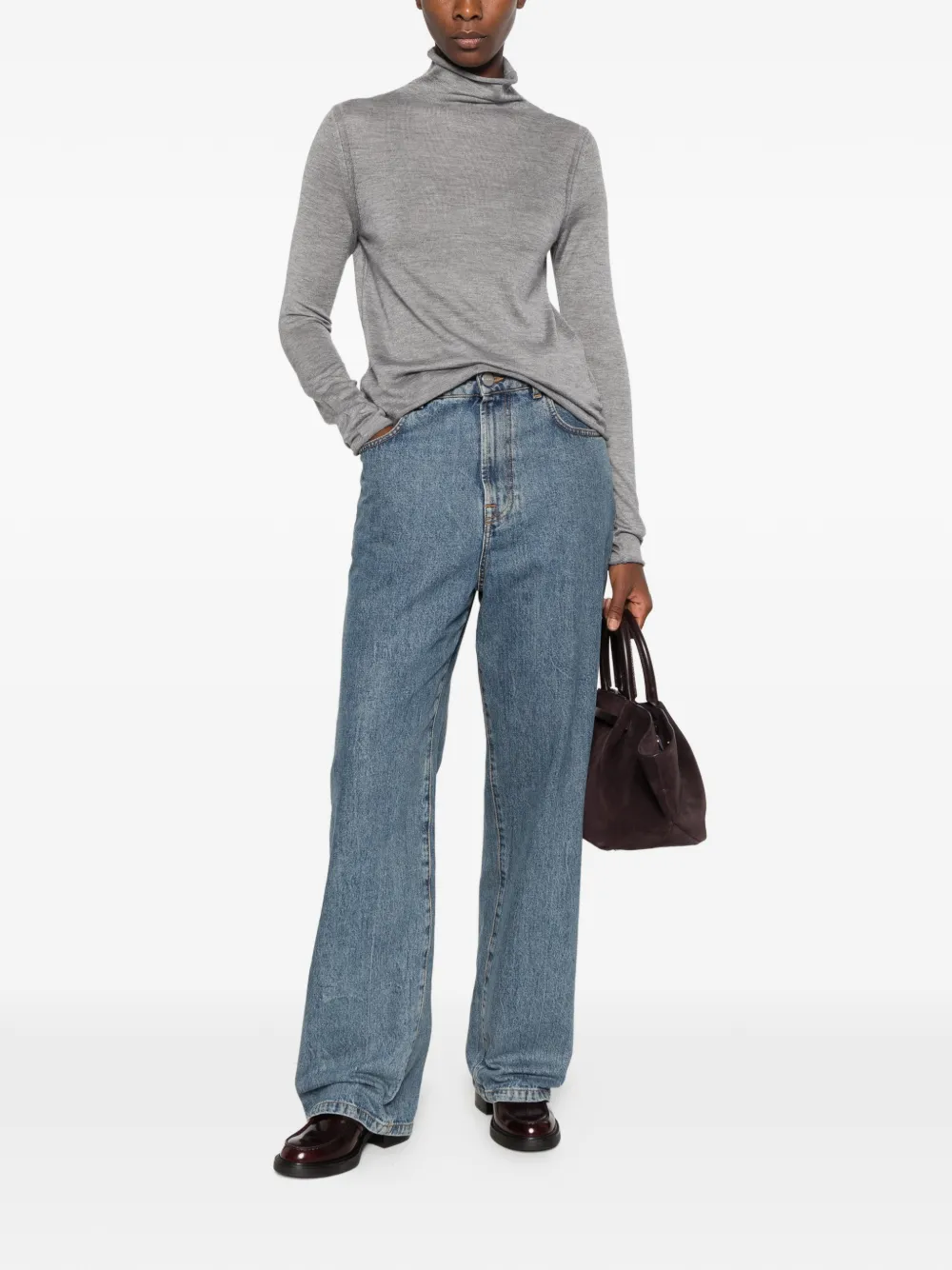 Fedeli roll-neck sweater Grijs