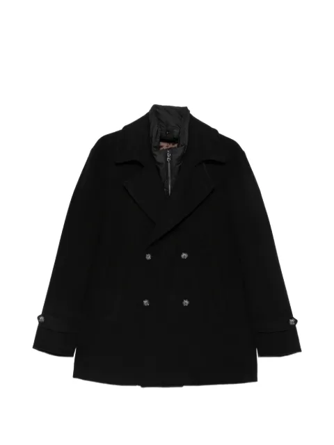 Barba double-breasted peacoat