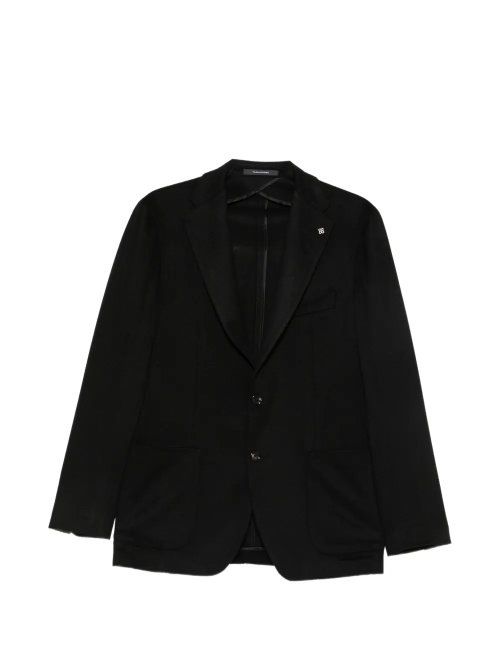 Tagliatore single-breasted notched-lapel jacket - Black