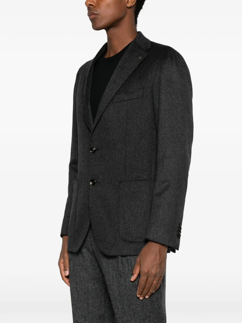 Tagliatore Blazer met enkele rij knopen Grijs