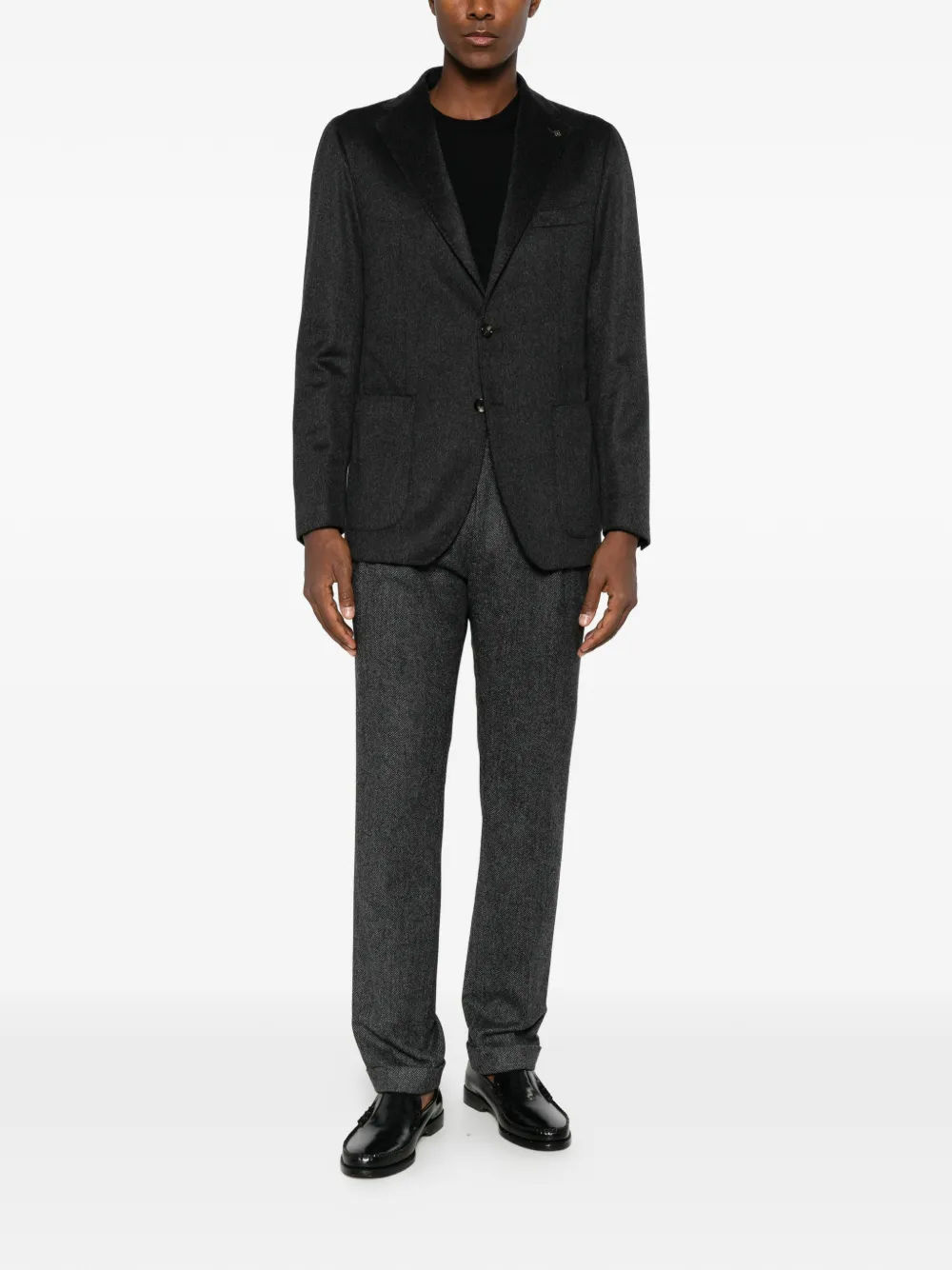 Tagliatore Blazer met enkele rij knopen Grijs