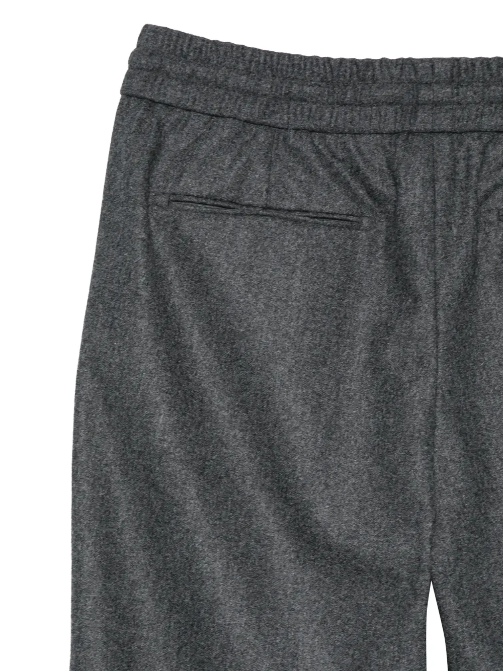 Brioni Asolo drawstring elasticated-waist trousers Grijs
