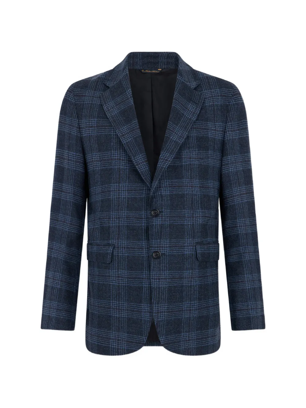 Brooks Brothers two-button glen plaid blazer - Blau