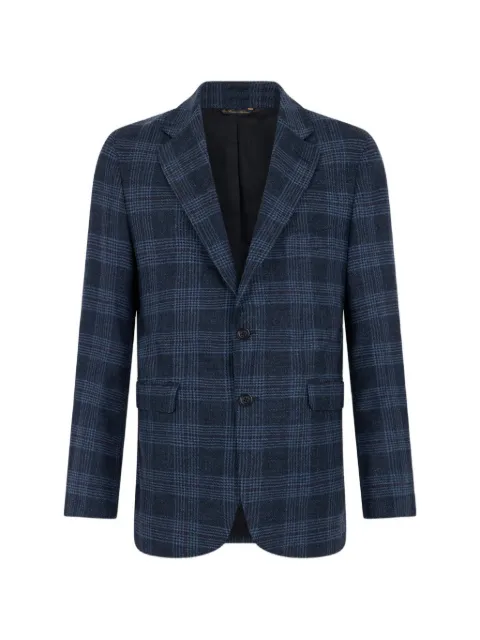 Brooks Brothers two-button glen plaid blazer