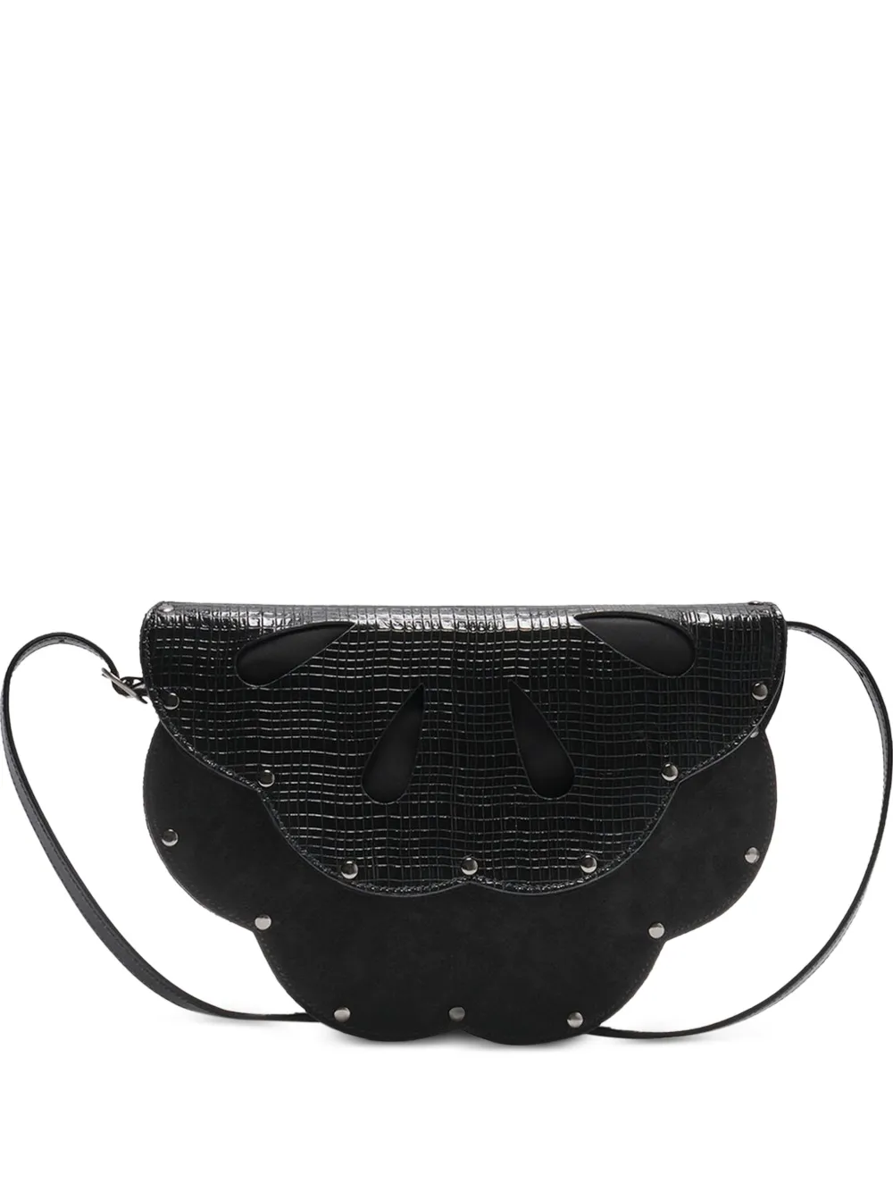 MALIPARMI sac à bandoulière Bloom en cuir - Noir MALIPARMI sac à bandoulière Bloom en cuir - Noir