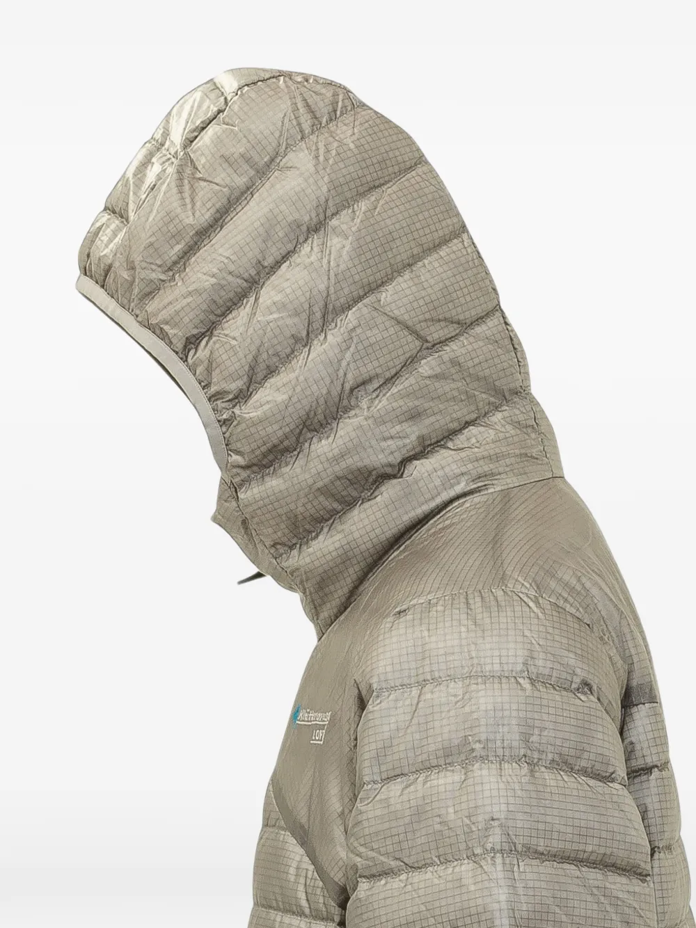 Klättermusen Lopt quilted hooded jacket Beige