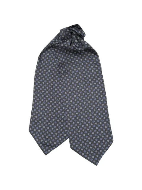 Elizabetta Nino dot-print silk ascot tie