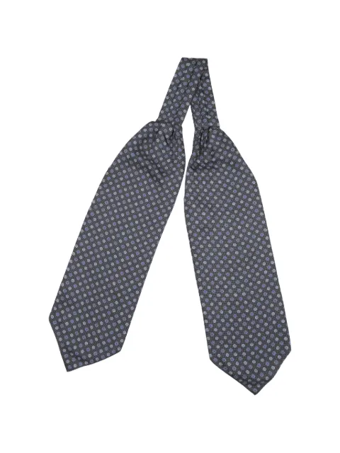 Elizabetta Nino dot-print silk ascot tie