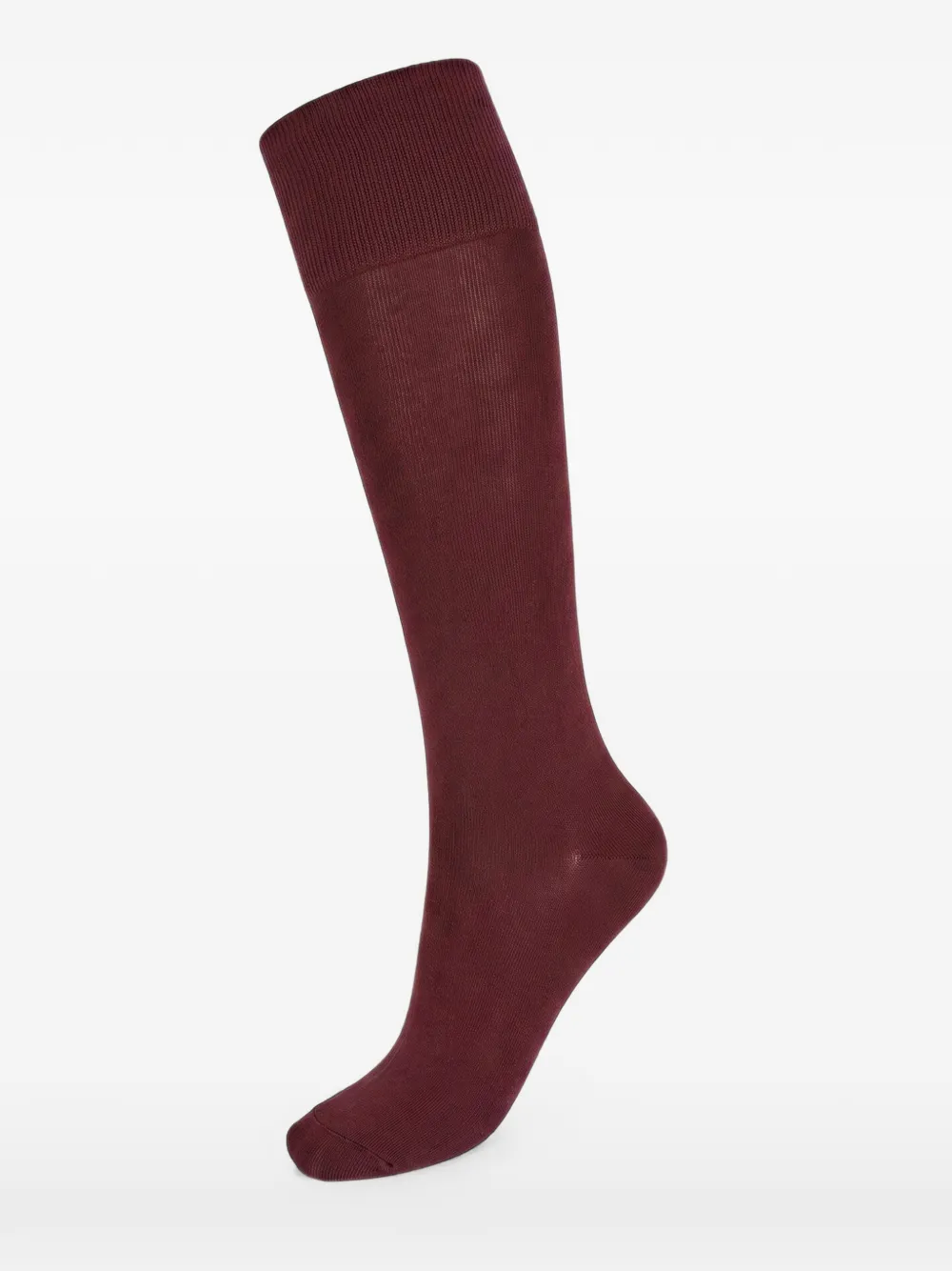 Wolford Geribbelde kniesokken Rood