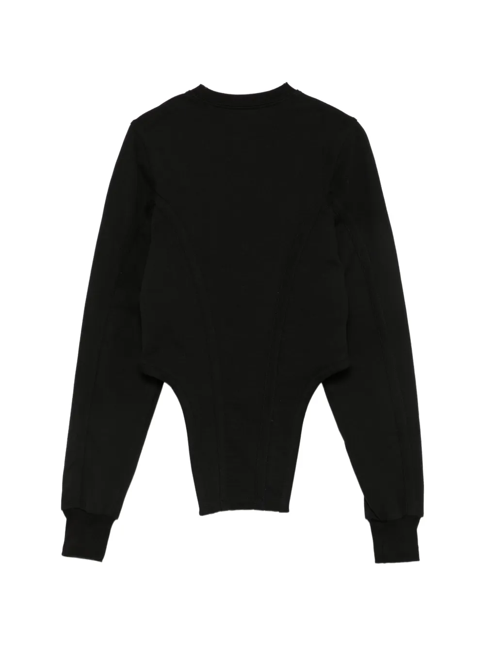 Ann Demeulemeester asymmetric-hem sweatshirt Zwart