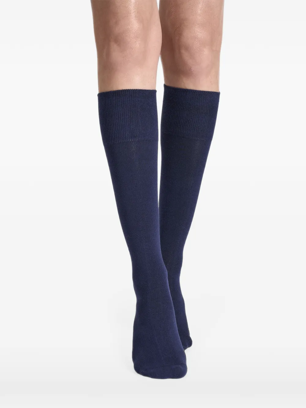 Wolford Ribgebreide sokken Blauw