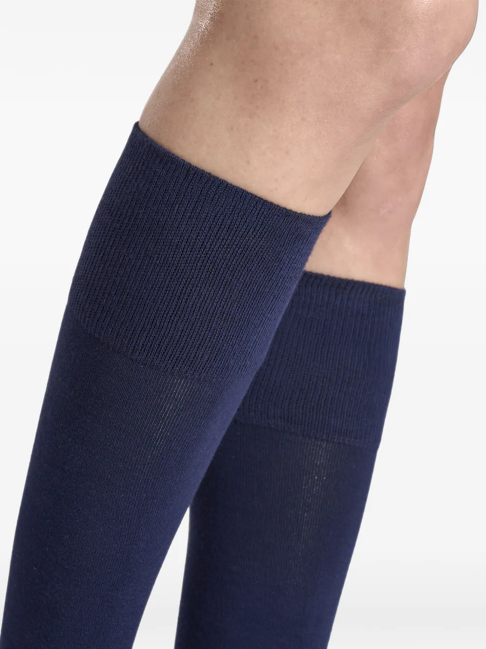 Wolford Ribgebreide sokken Blauw