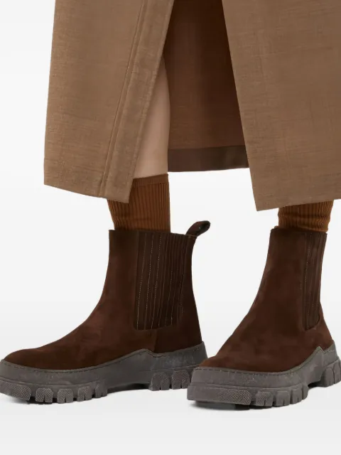 Weekend Max Mara suede chunky-sole boots