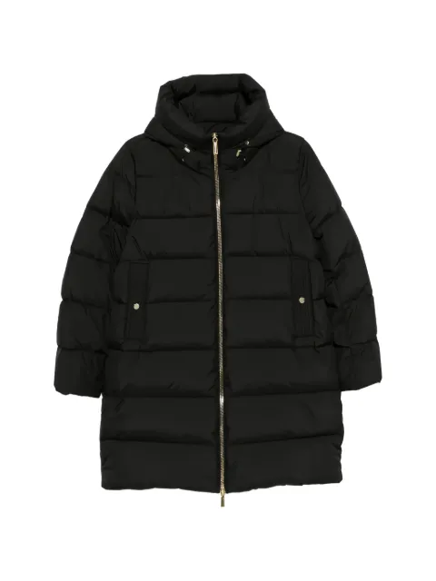 Moorer hooded padded coat