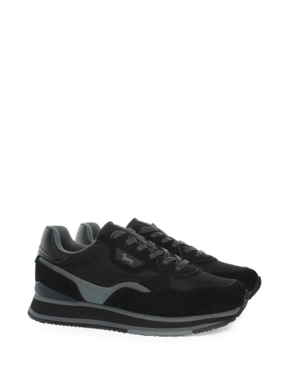 Harmont & Blaine panelled lace-up sneakers - Noir Harmont & Blaine panelled lace-up sneakers - Noir