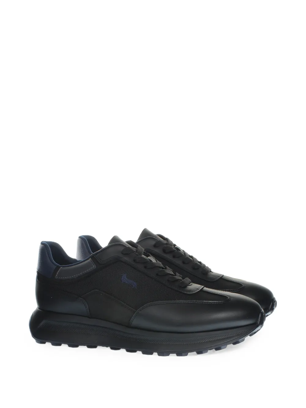 Harmont & Blaine panelled leather-trim sneakers - Noir Harmont & Blaine panelled leather-trim sneakers - Noir