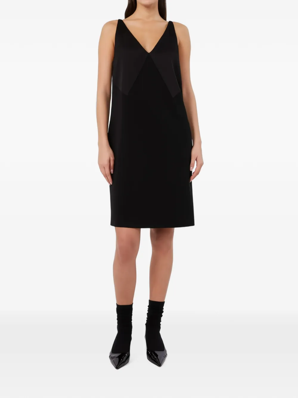 Max Mara Flared mini-jurk van cady Zwart