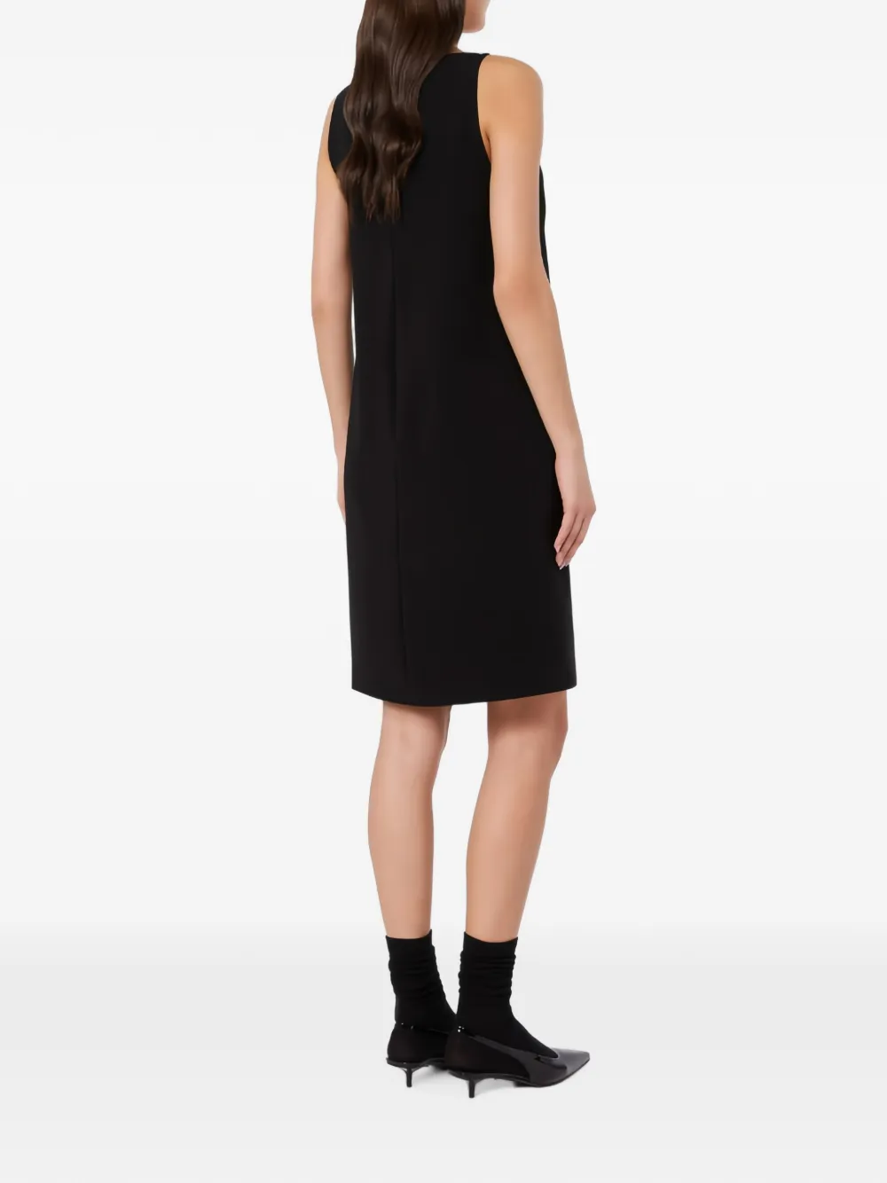 Max Mara Flared mini-jurk van cady Zwart