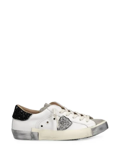 Philippe Model Paris Prsx glitter-panelled leather sneakers