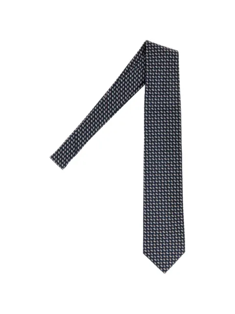 Brioni patterned-jacquard silk tie