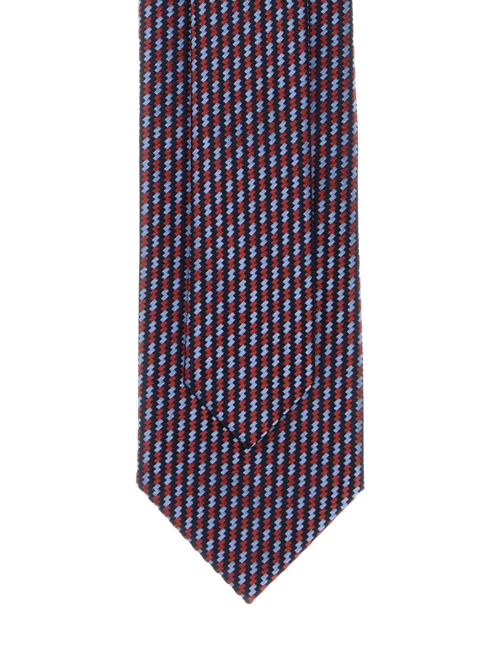 Brioni Patterned Silk Tie In Blue