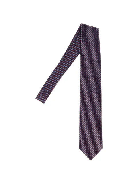 Brioni patterned silk tie