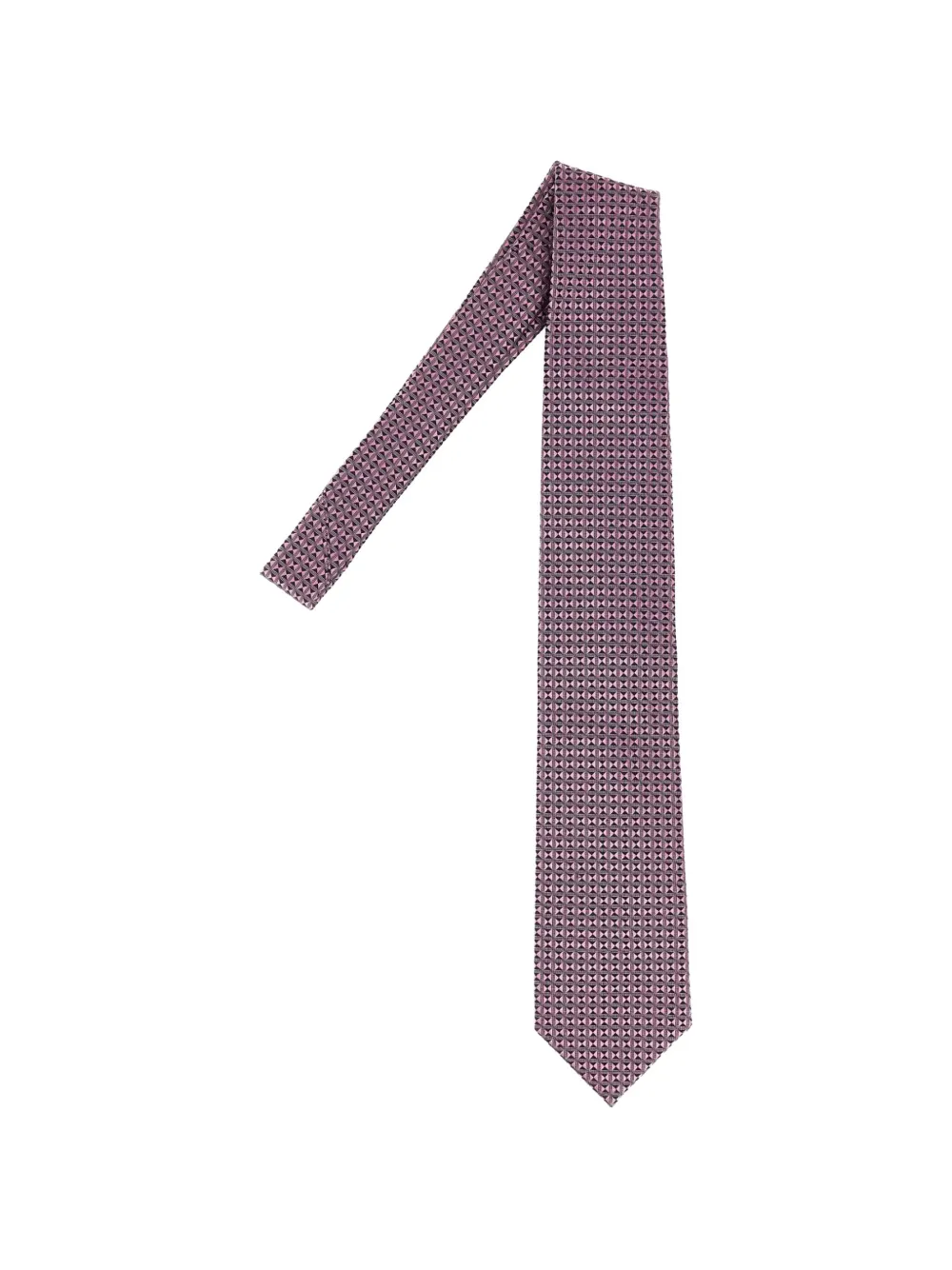 Brioni Textured Silk Tie In Pink