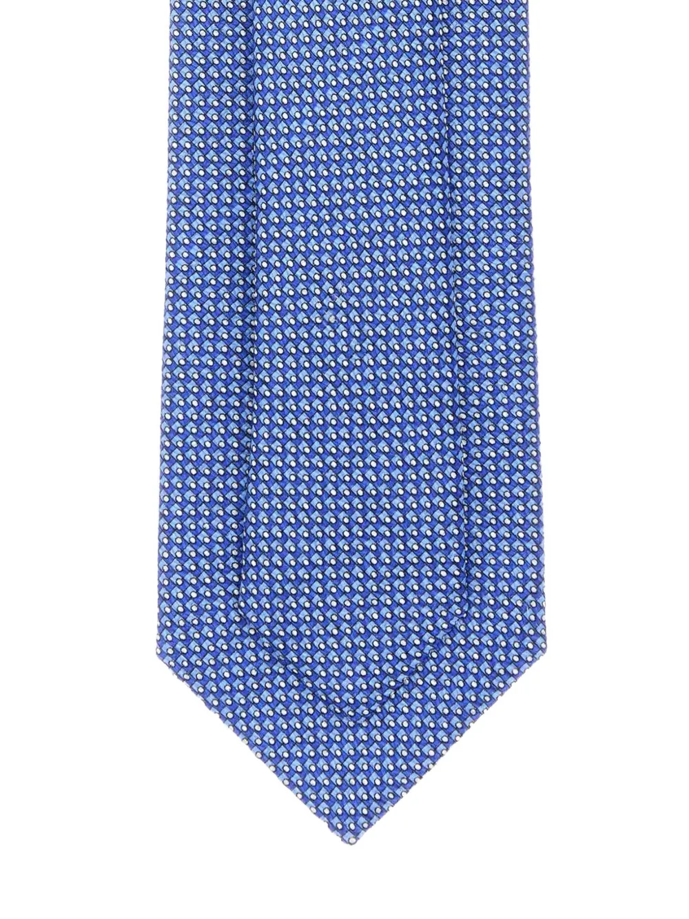 Brioni Patterned Silk Tie In Blue