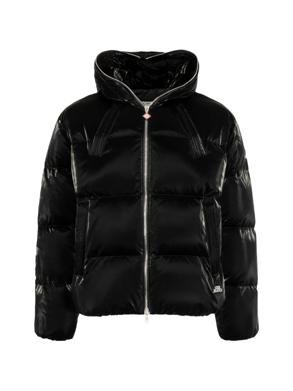 Casablanca hooded puffer jacket - Nero