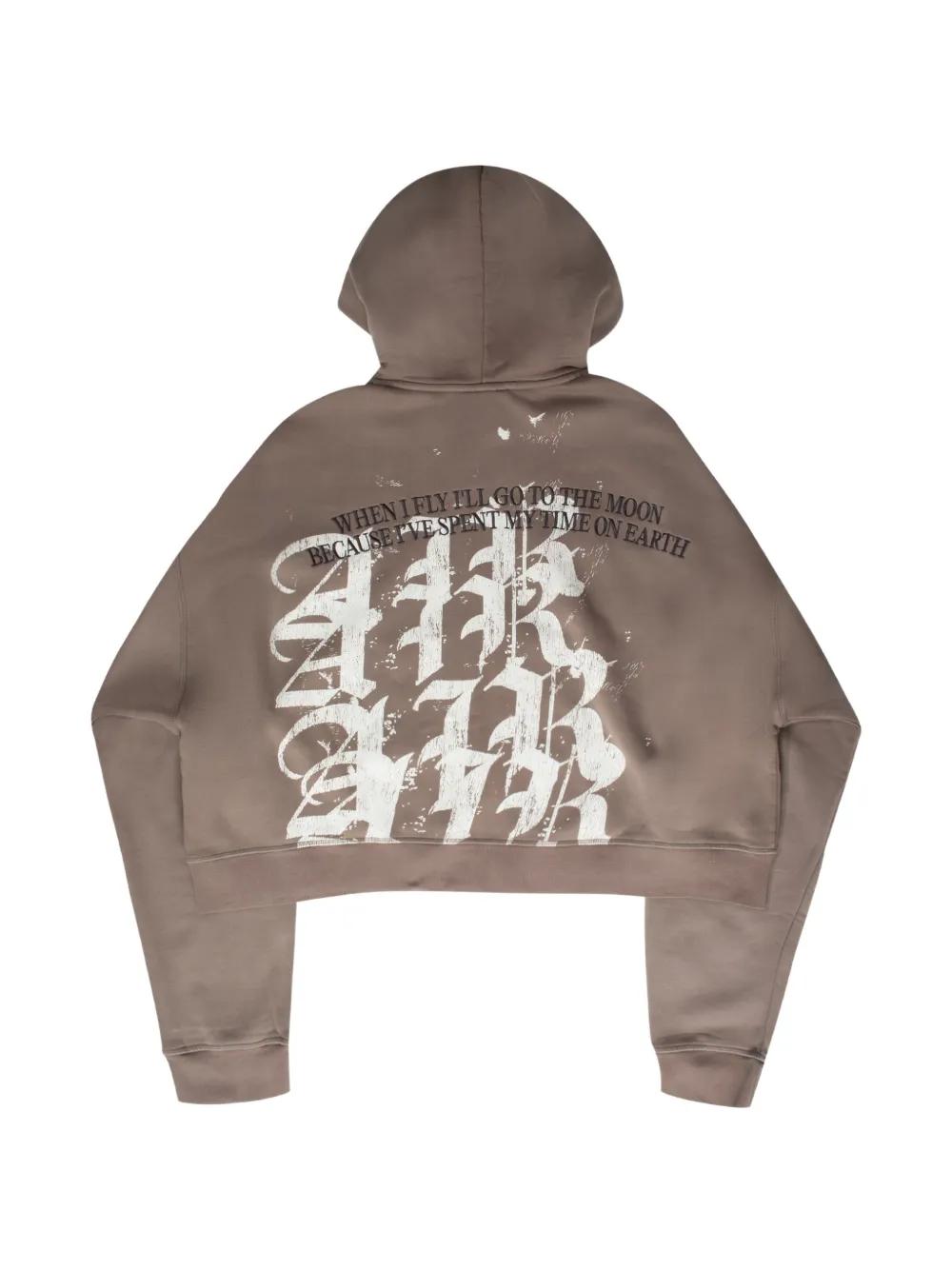 Jordan Cropped hoodie met grafische print Bruin