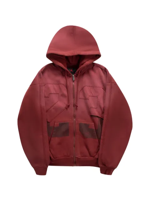 Jordan logo-patch zip-up hoodie