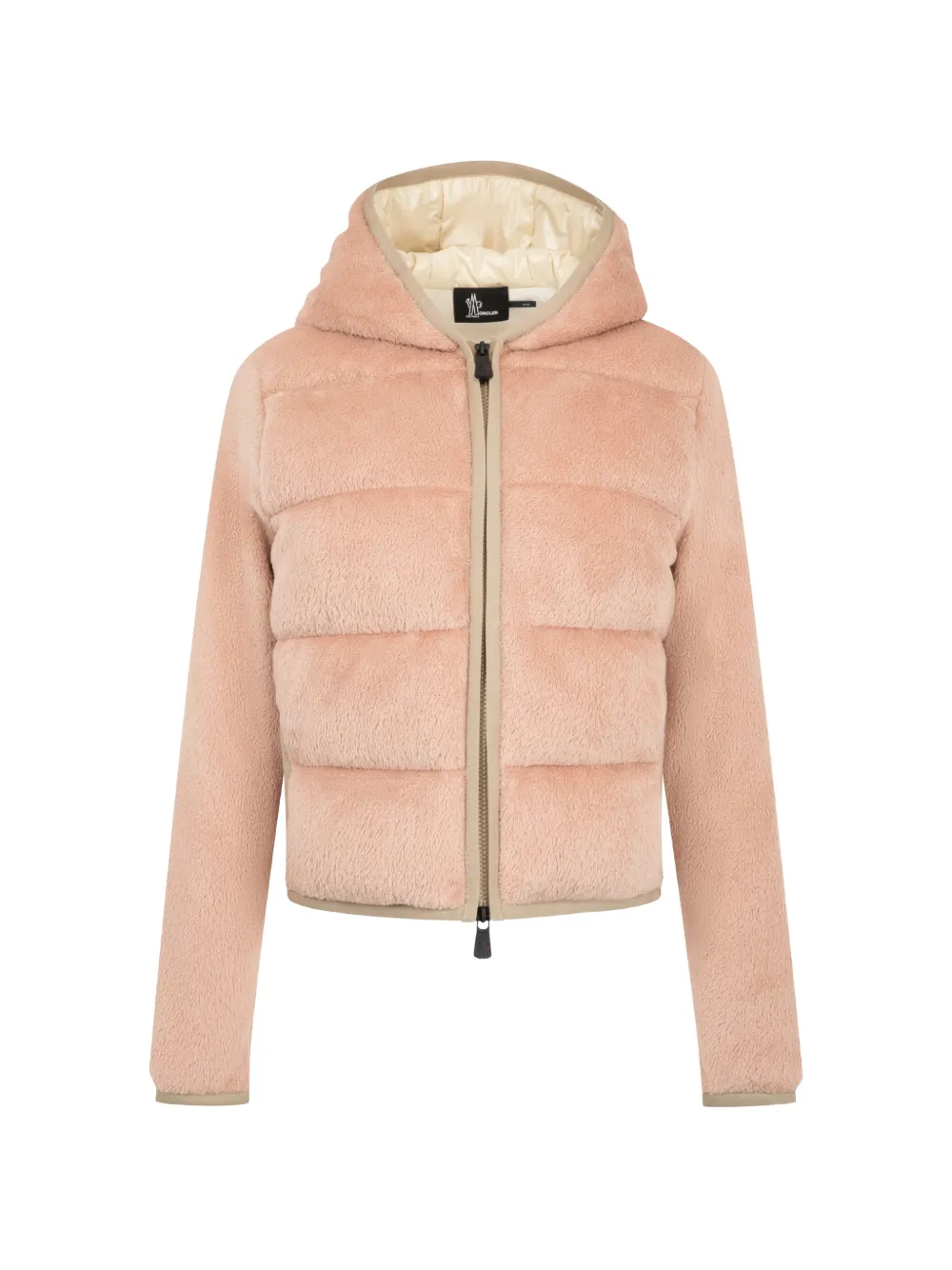 Moncler Grenoble Polartec quilted faux-fur puffer jacket Roze