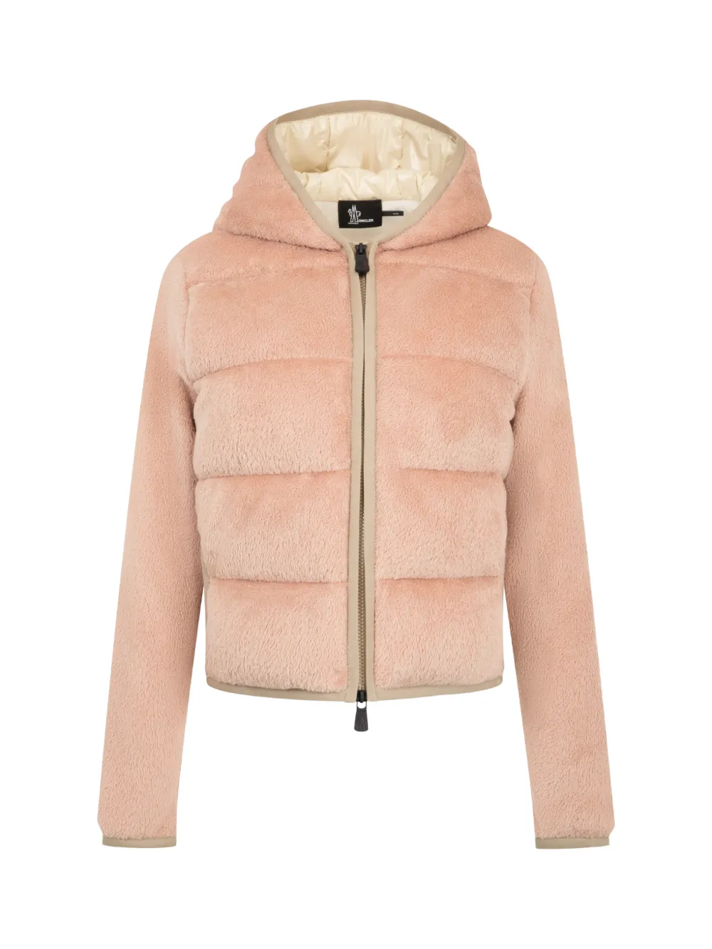 Moncler Grenoble Polartec quilted faux-fur puffer jacket Roze
