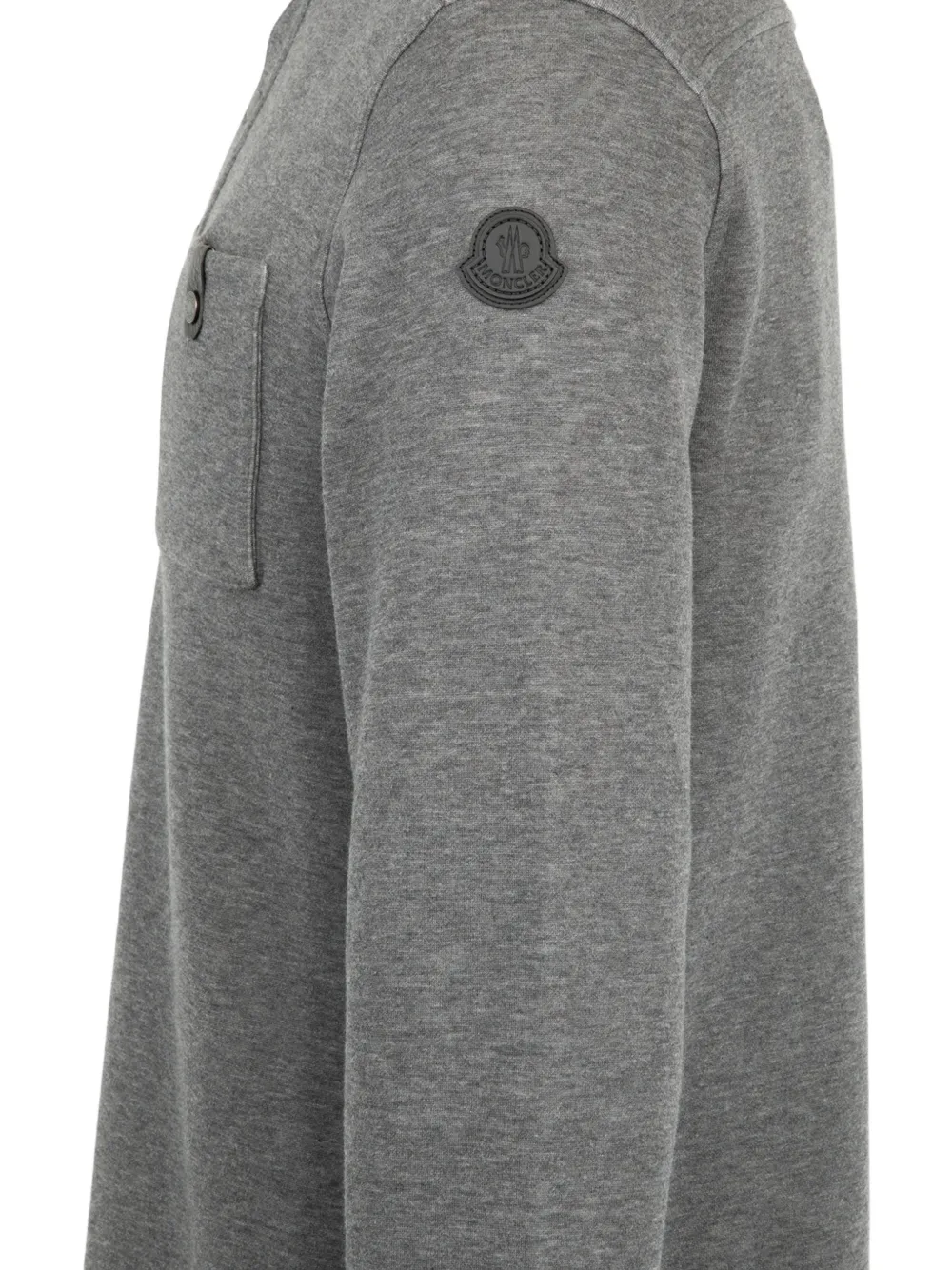 Moncler Poloshirt met lange mouwen Grijs