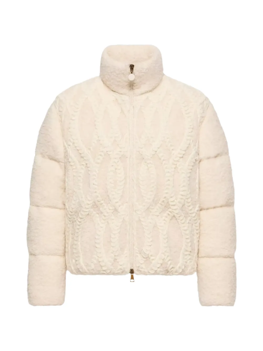Moncler Nitidule bouclé donsjack Beige
