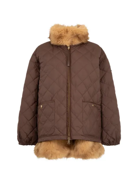 Moncler Chaleureux quilted faux-fur jacket