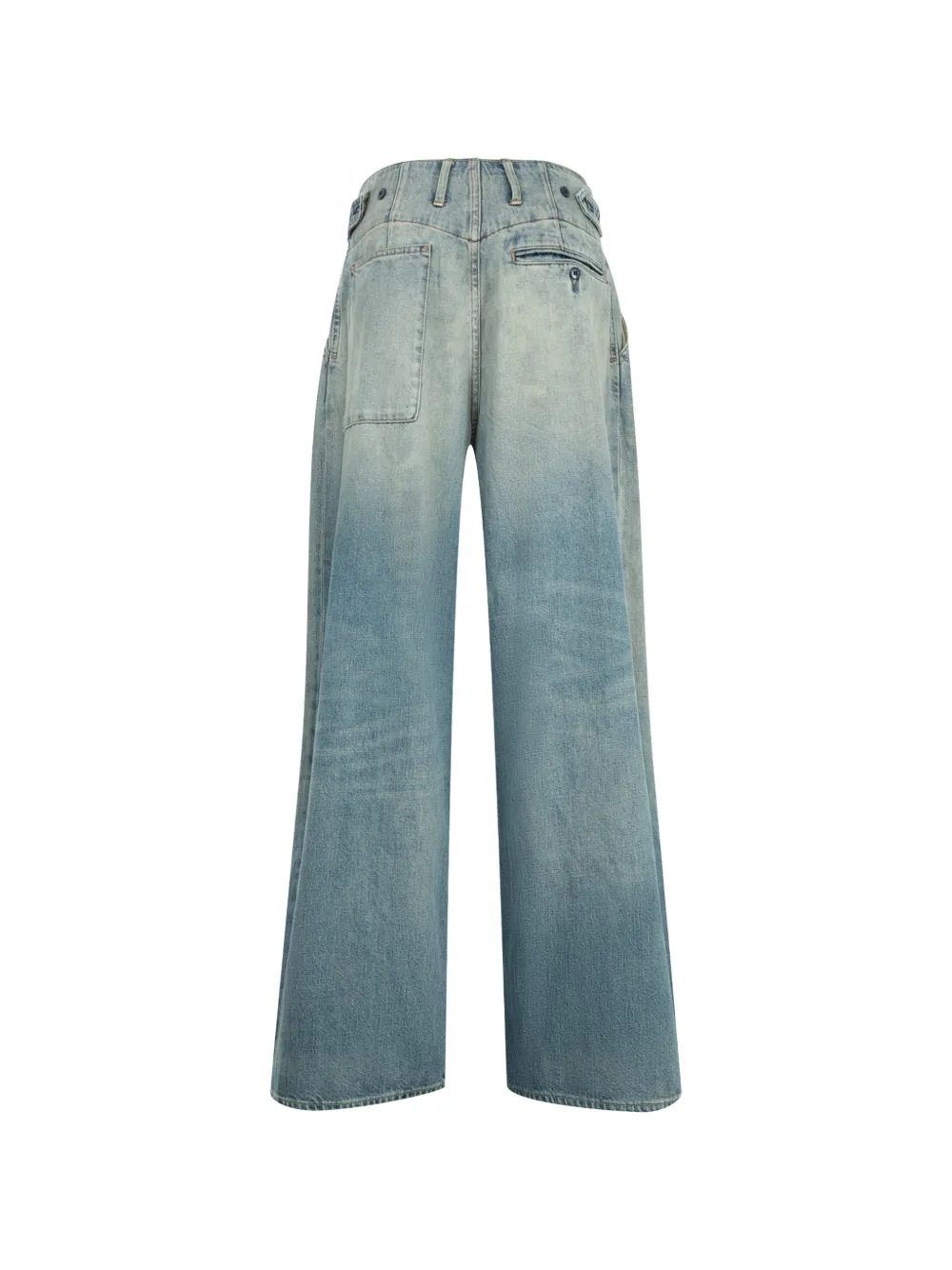 R13 Triple Pleat jeans Blauw